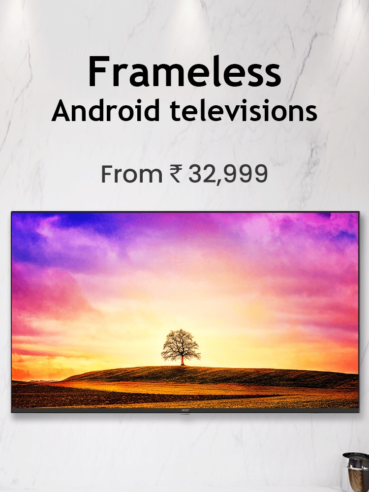 Frameless Android Televisions